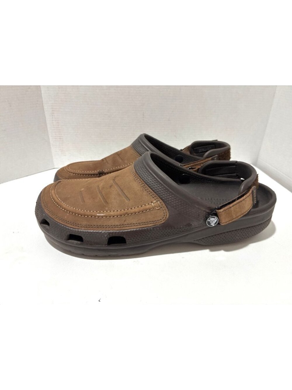 Crocs Men's Yukon Vista II LiteRide Clog Sandal sz 13 rugged faux-leather upper